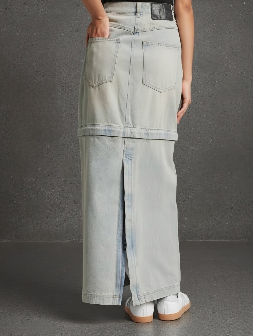 Adidas Originals Adilenium Season 3 Two-In-One Denim Skirt | Size 14 - Picture 6 of 13
